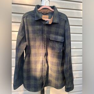 Venado Men's Plaid Jacket - Green and Blue